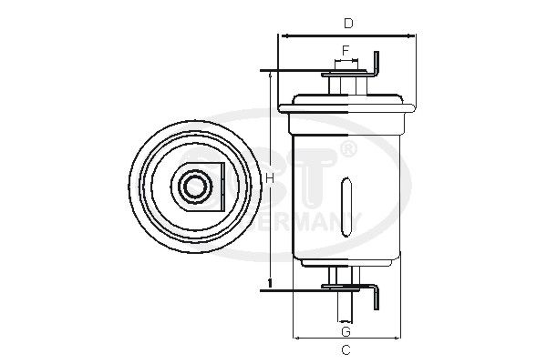 SCT GERMANY kuro filtras ST 368